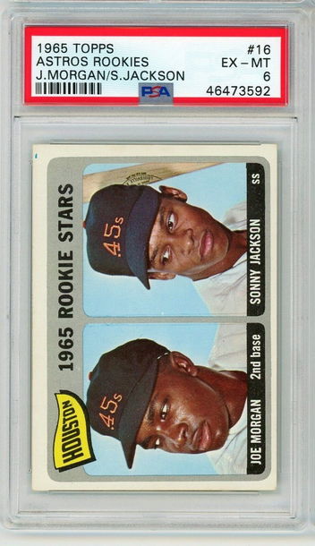 1965 Topps Astros Rookies Joe Morgan #16 PSA 6 P1228