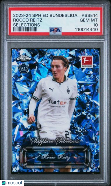 2023-24 Topps Chrome Sapphire Edition Bundesliga Sapphire Selections Rocco Reitz #SSE14 PSA 10