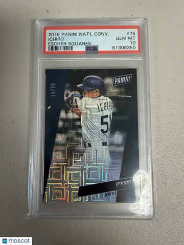 2019 Panini National Convention Ichiro #75 Escher Squares PSA 10
