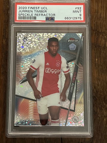 2020 Finest UCL Jurrien Timber #92 Speckle Refractor /175 