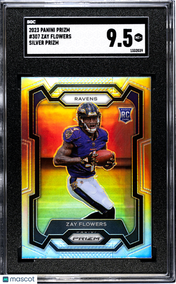 2023 Panini Prizm Zay Flowers #307 Silver SGC 9.5