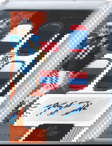 KYLE TRASK 2021 PANINI ONE ROOKIE QUAD PATCH AUTOGRAPH AUTO #72/99 BUCCANEERS!