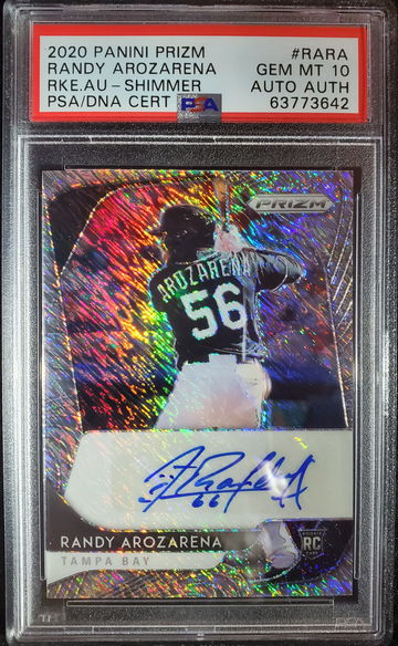 2020 Panini Prizm Randy Arozarena #RARA FOTL Shimmer Autograph #2/7
