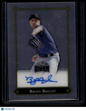 2025 Leaf Metal Brody Brecht #LGR-BB1 1992 Gold Leaf Rookies Lite Brite Silver SN AU