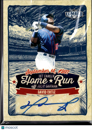 2025 Leaf Lumber David Ortiz #CHR-D01