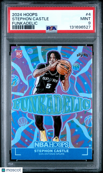 2024 Panini NBA Hoops Funkadelic Stephon Castle #4 PSA 9