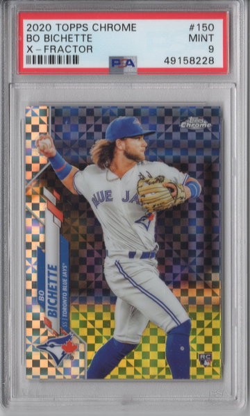 2020 Topps Chrome Bo Bichette X-Fractor PSA 9
