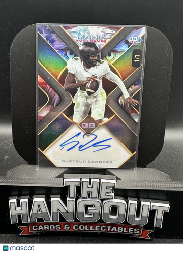 2024 Wild Card Auto Mania American FB Shedeur Sanders #AMAT-SS Rainbow /1