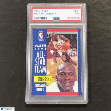 1991 Fleer Michael Jordan #211 PSA 7