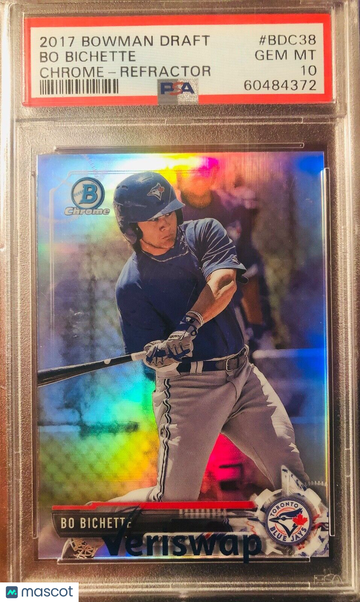 BO BICHETTE 2017 Bowman Chrome Refractor #BDC38 PSA 10 GEM MINT POP 255