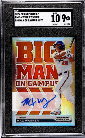 2022 Panini Prizm Big Man on Campus Max Wagner #BMC-MW Auto SGC 9 Auto 10