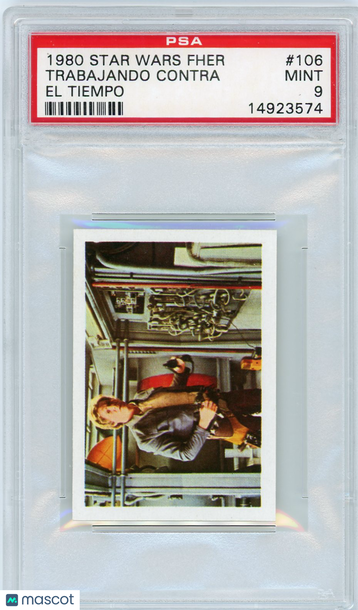 1980 Star Wars Fher Trabajando Contra El Tiempo #106 PSA 9