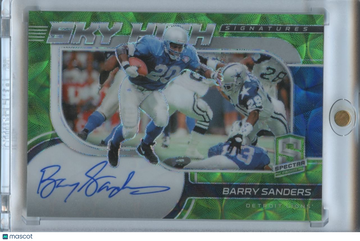 Barry Sanders 2021 Spectra Sky High Auto Autograph SSP Detroit Lions 5/8