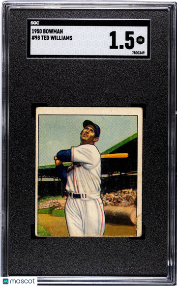1950 Bowman Ted Williams #98 SGC 1.5