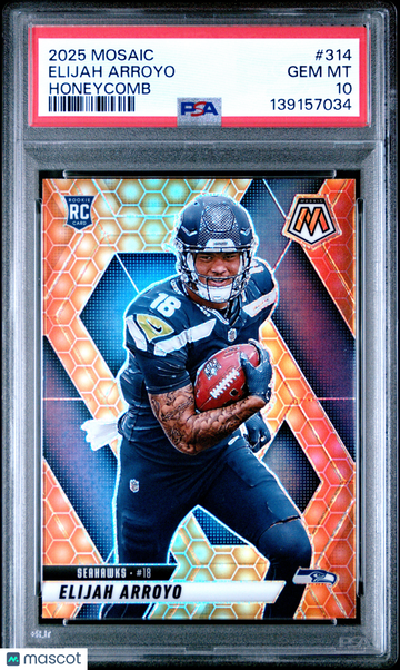 2025 Panini Mosaic Elijah Arroyo #314 Honeycomb PSA 10