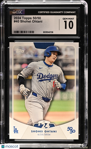 2024 Topps 50/50 Shohei Ohtani #40 CGC 10
