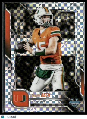 2025 Bowman Chrome University Carson Beck #138 X-Fractor