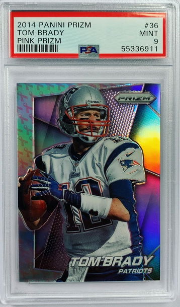 2014 Prizm Tom Brady #36 Pink Breast Cancer Awareness BCA Prizm  PSA 10 -RARE-