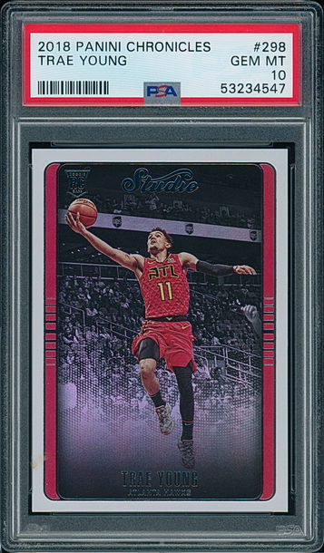 2018-19 Panini Chronicles Elite Trae Young #298 PSA 10 GEM MINT