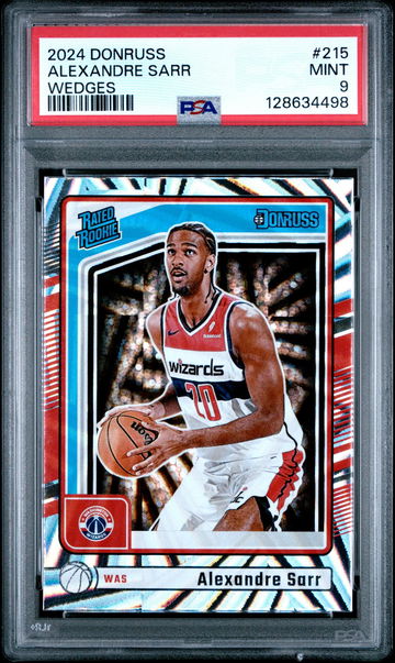 2024 Panini Donruss Wedges Alexandre Sarr #215 PSA 9