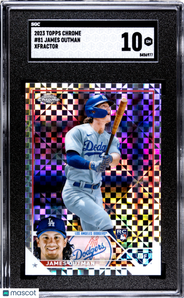2023 Topps Chrome James Outman #81 Xfractor SGC 10