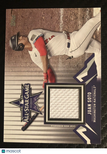 Juan Soto 2021 Topps All-Star Stitches Relic #ASSC-JS Nationals Padres FREE S&H