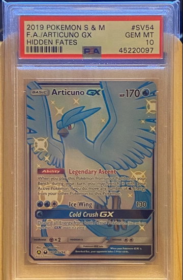 Pokémon/Pokemon - Hidden Fates Shiny Articuno - PSA 10