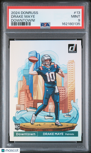 2024 Panini Donruss Downtown! Drake Maye PSA 9