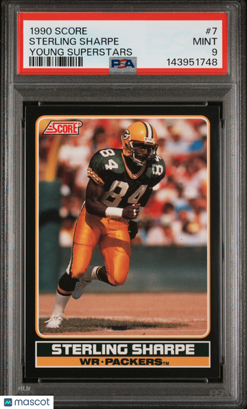 1990 Score Young Superstars Sterling Sharpe #7 PSA 9