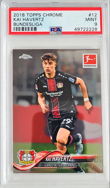 Kai Havertz 2018 Topps Chrome Bundesliga PSA 9