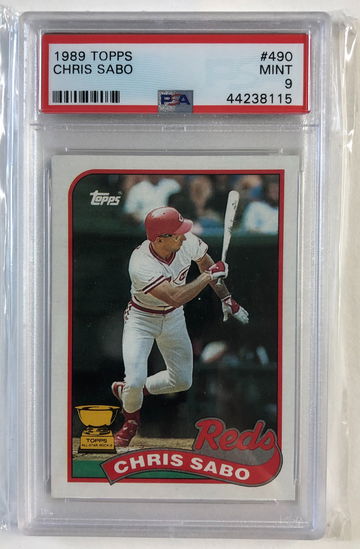 Chris Sabo 1989 Topps PSA 9 #490
