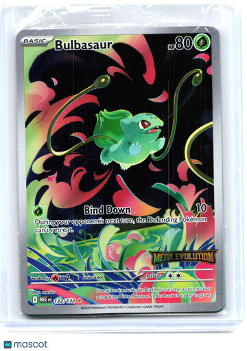 Miscellaneous Cards & Products Bulbasaur (Mega Evolution Stamped) Holo Illustration Rare [Sealed] #133/132