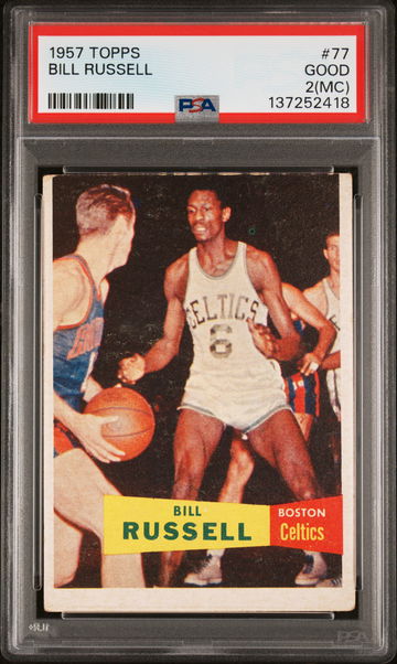 1957 Topps Bill Russell #77 PSA 2