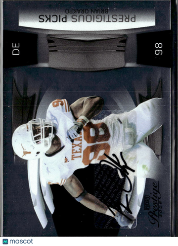 Brian Orakpo 2009 Playoff Prestige Prestigious Picks Auto /100 Texas Longhorns