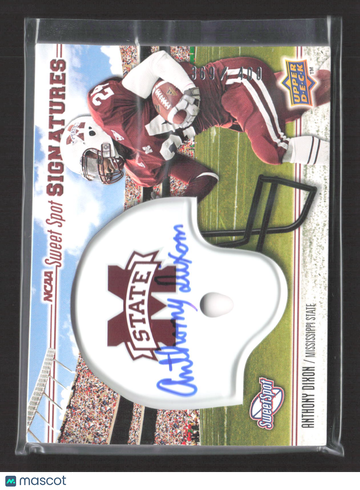 2010 Upper Deck Sweet Spot NCAA Sweet Spot Signatures Anthony Dixon #134 Helmet Relic