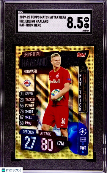 SGC 8.5 RC Erling Haaland 2019-20 Match Attax Gold Holo FC Salzburg True Rookie