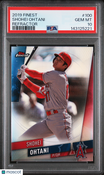 2019 Finest Shohei Ohtani #100 Refractor PSA 10