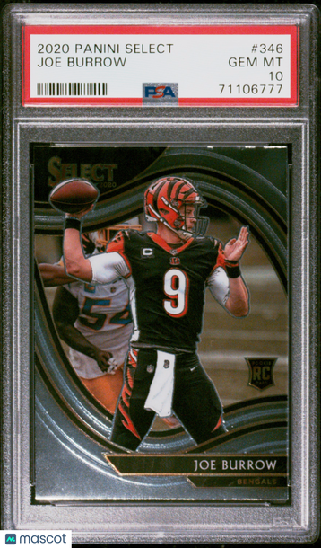 2020 Panini Select Joe Burrow #346 PSA 10