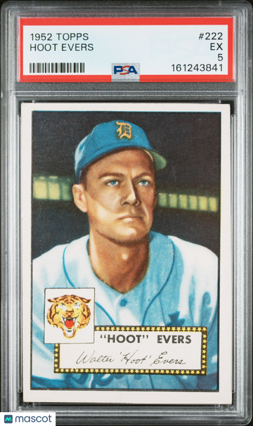 1952 Topps Hoot Evers #222 PSA 5