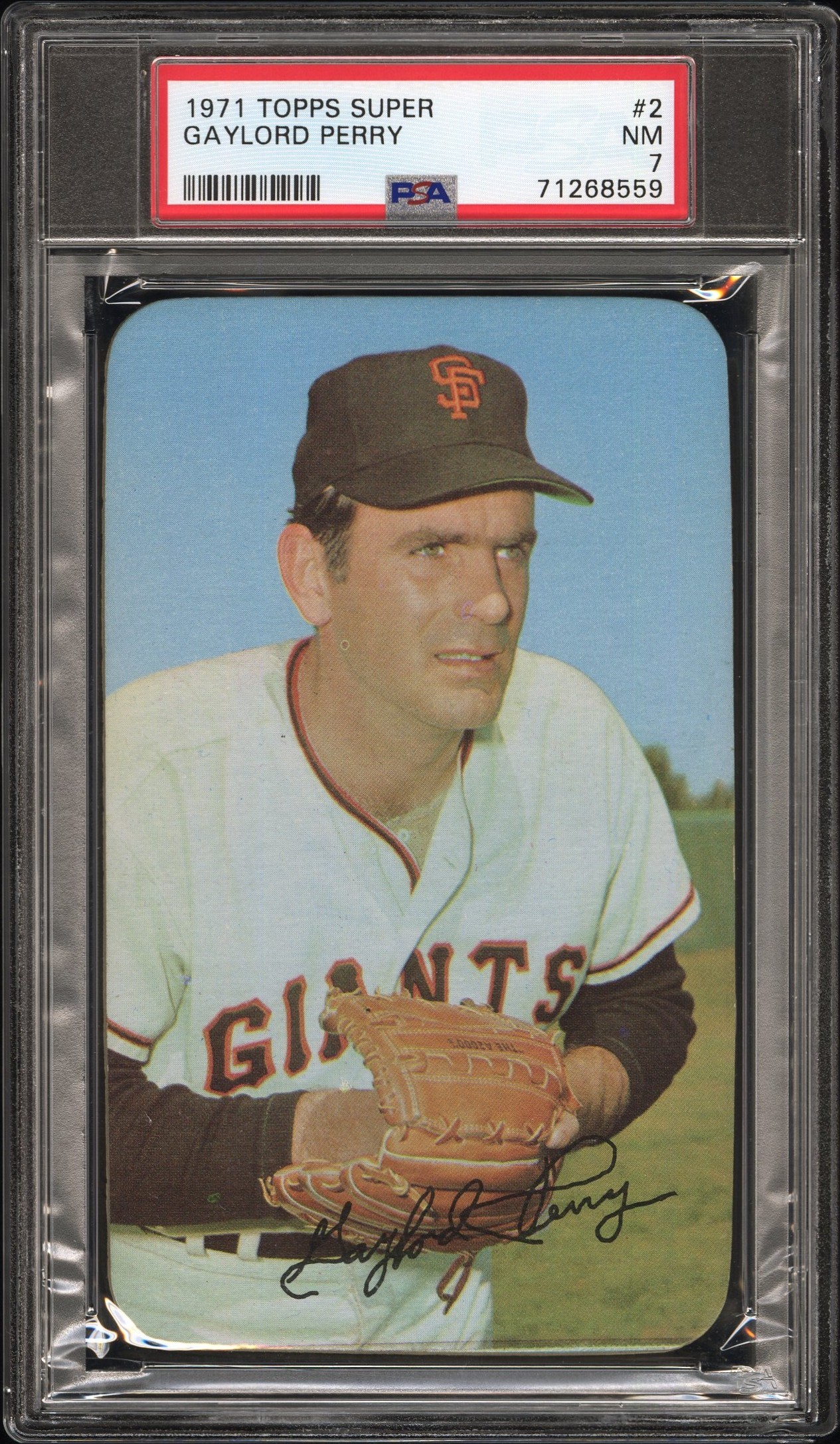 1971 Topps Super Gaylord Perry #2 PSA 7 P1367