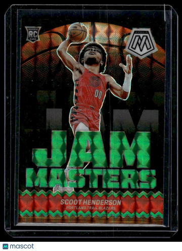 2023-24 Panini Mosaic Scoot Henderson #13 Jam Masters Mosaic Green