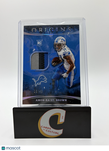 2021 Panini Origins Amon-Ra St. Brown #RP-ASB /49 RC Patch