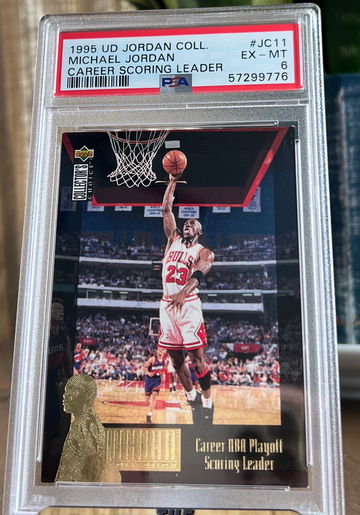 1995 UD Jordan Coll. #JC11  Michael Jordan CAREER SCORING LEADER PSA 6 EX-Mint!