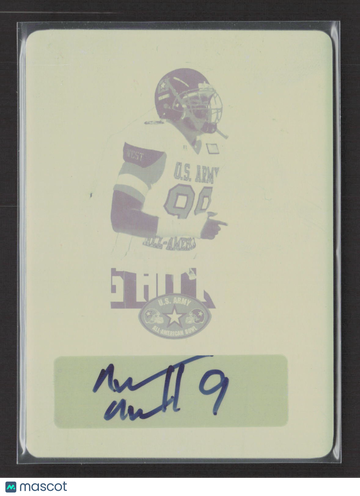 2012 Leaf US Army All-American Football Big Hitters Arik Armstead #BH-AA2 Yellow Printing Plate /1 Printing Plate