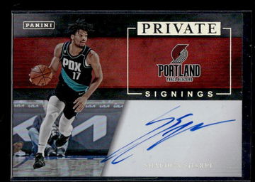 2023 Panini Private Signings Shaedon Sharpe #PS-SHP Auto