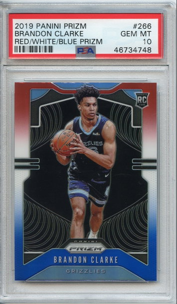 Brandon Clarke Red/White/Blue Prizm PSA 10