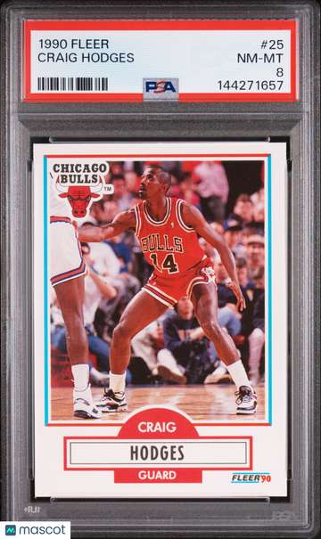 1990 Fleer Craig Hodges #25 PSA 8