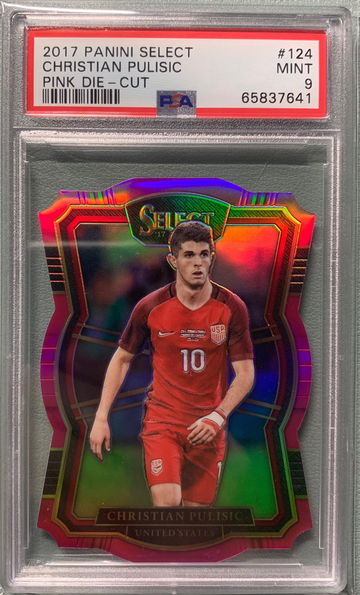 2017 Select Soccer #124 Christian Pulisic Pink Die-Cut /60