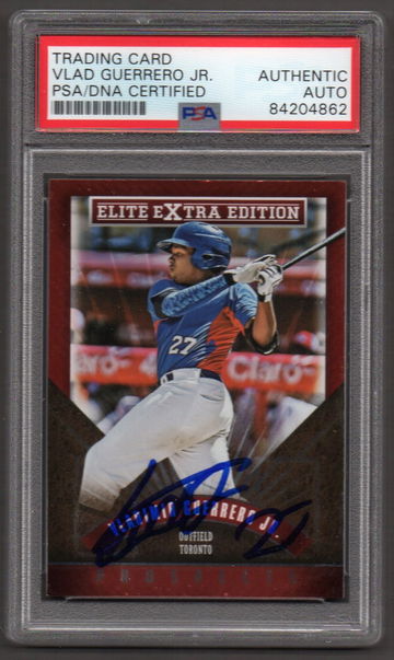 Vladimir Guerrero Jr. Signed Autographed 2015 Elite #169 RC PSA DNA COA