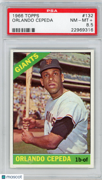 1966 Topps Orlando Cepeda #132 PSA 8.5